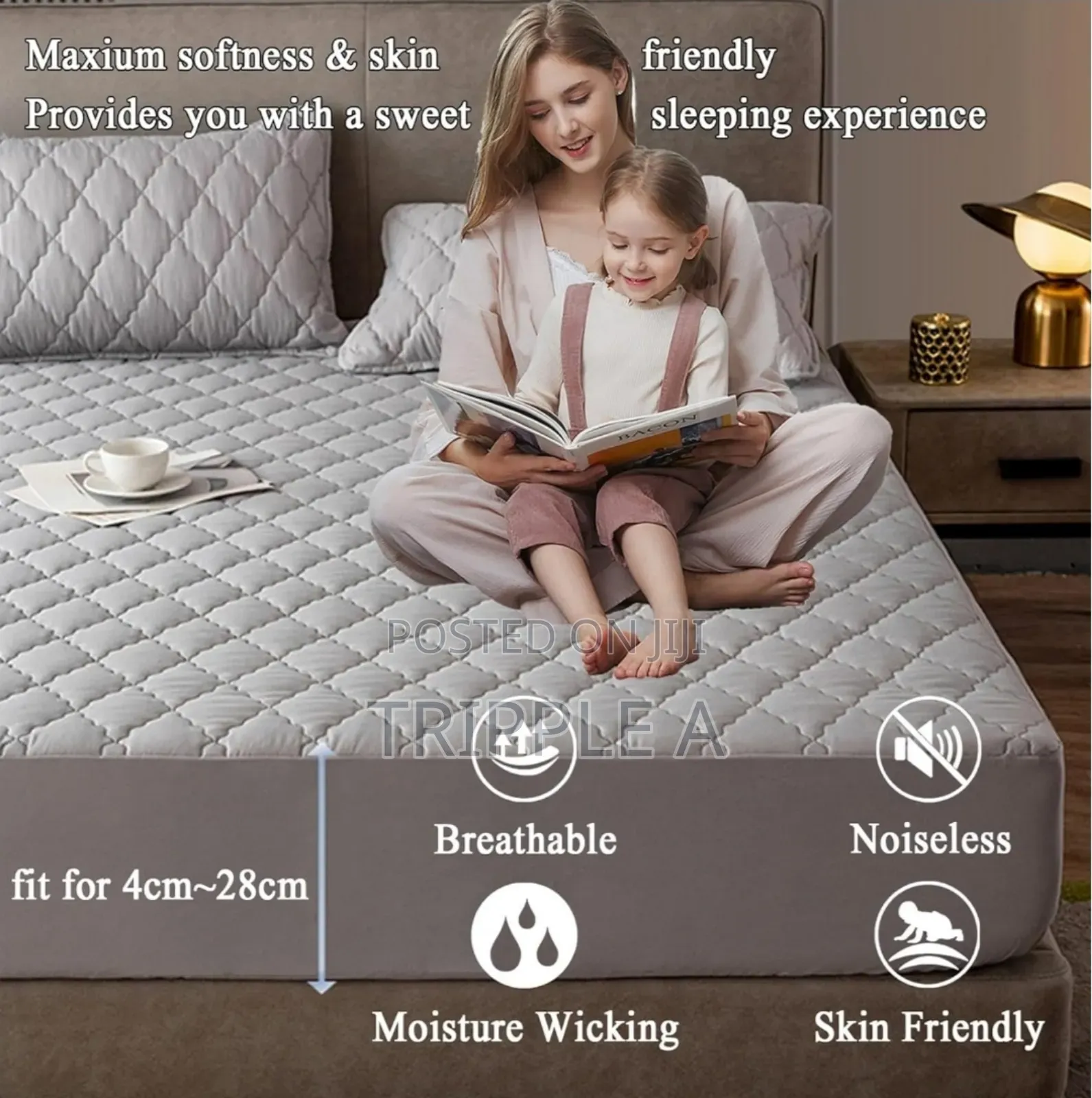 Luxury Quilted Waterproof Mattress Cover