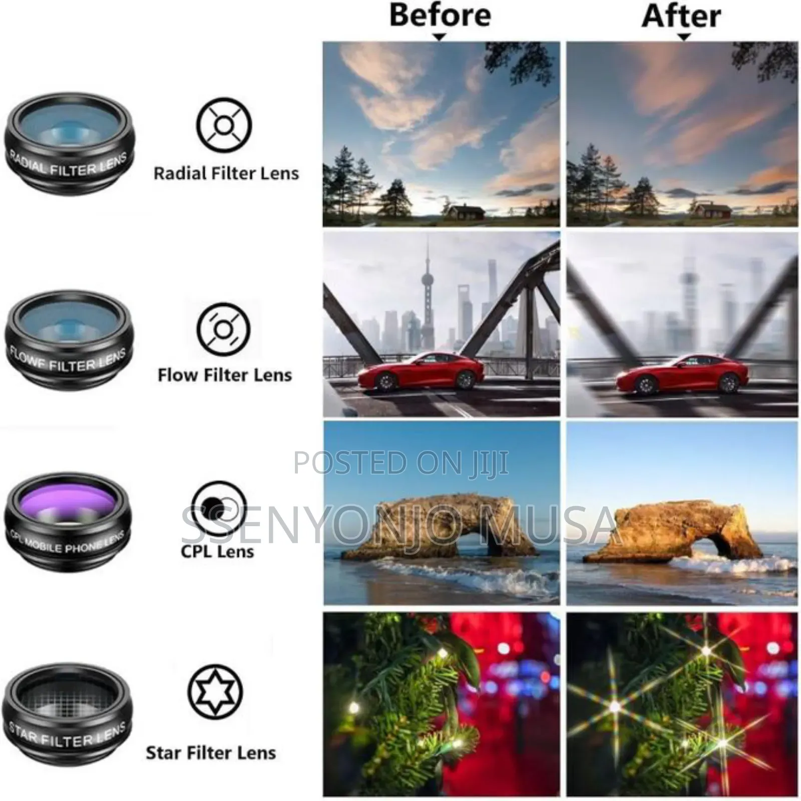 Apexel 9‐In‐1 Mobile Phone Camera Lens Kit