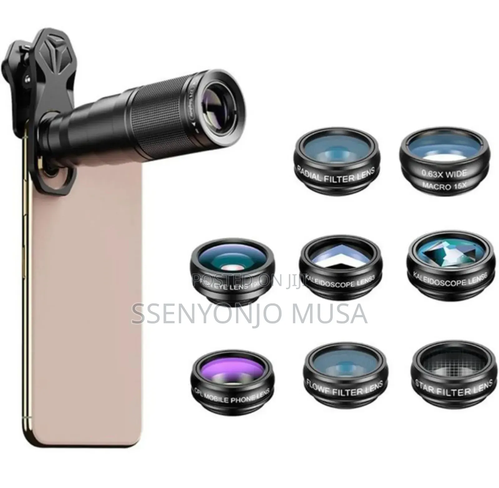 Apexel 9‐In‐1 Mobile Phone Camera Lens Kit