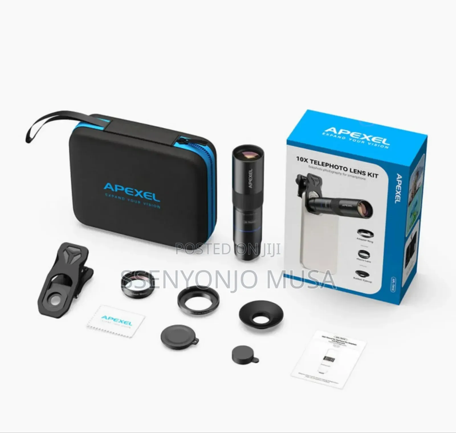 Apexel 9‐In‐1 Mobile Phone Camera Lens Kit