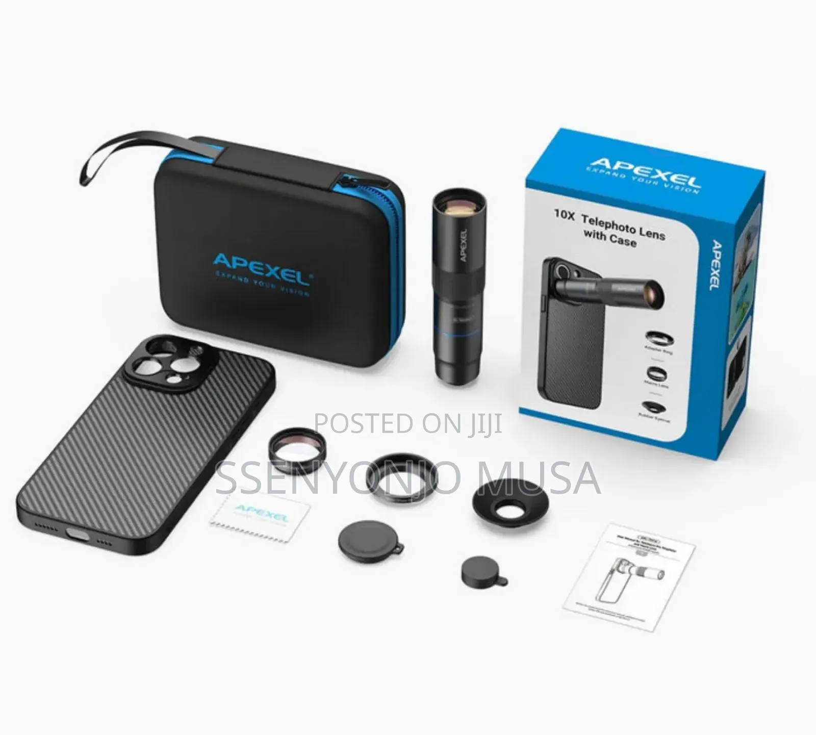 Apexel 9‐In‐1 Mobile Phone Camera Lens Kit