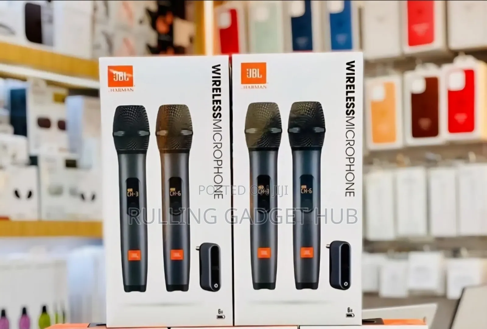 JBL Universal Wireless Microphones.