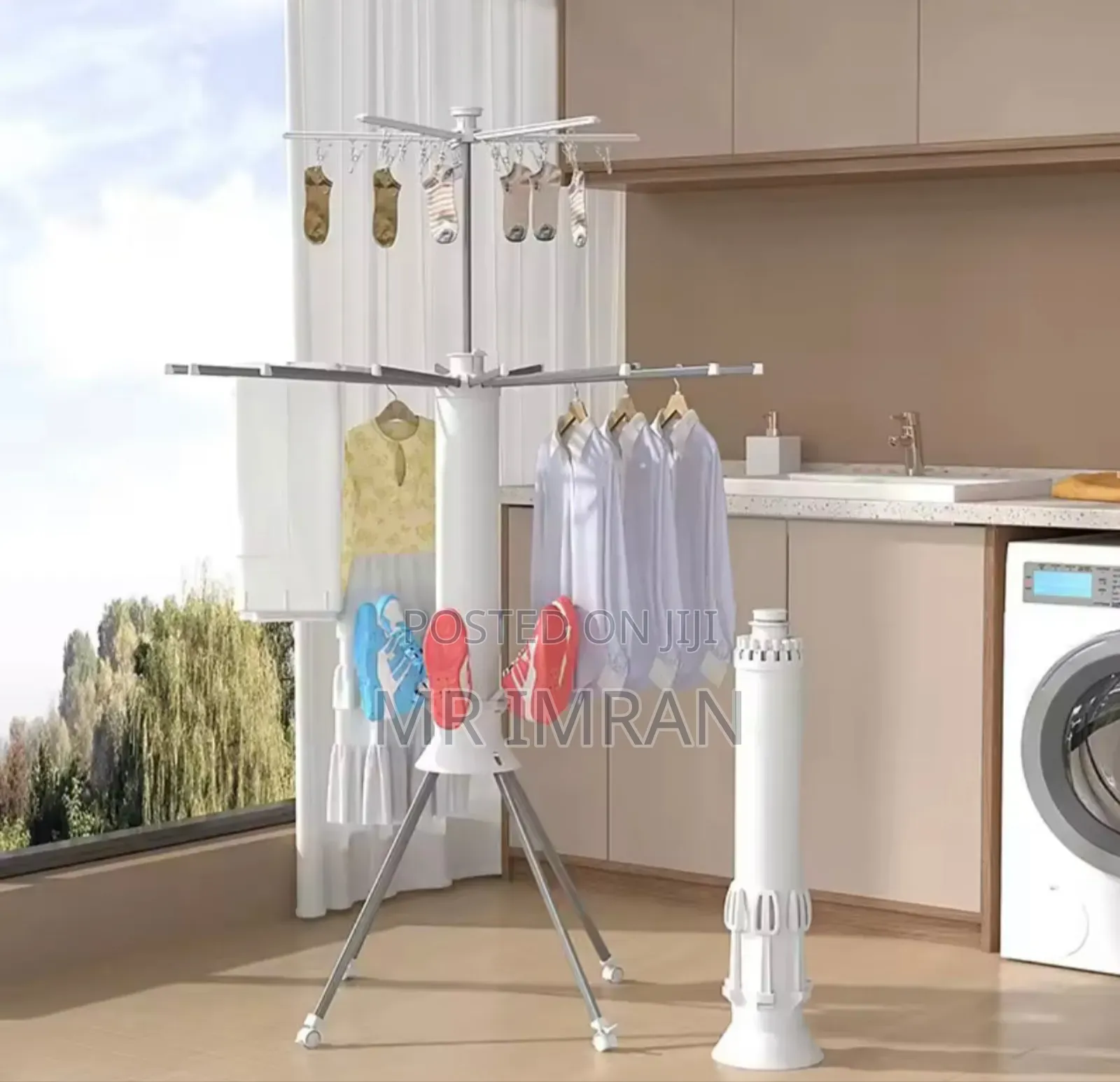 Folding Space-Saving Clothes Drying Rack