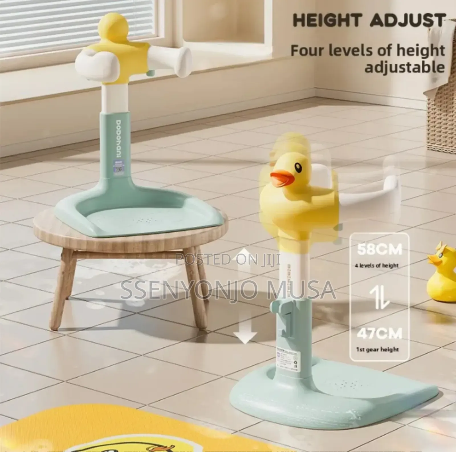 Baby Shower Standing Support Holder With Adjust Height Anti-Slip Base