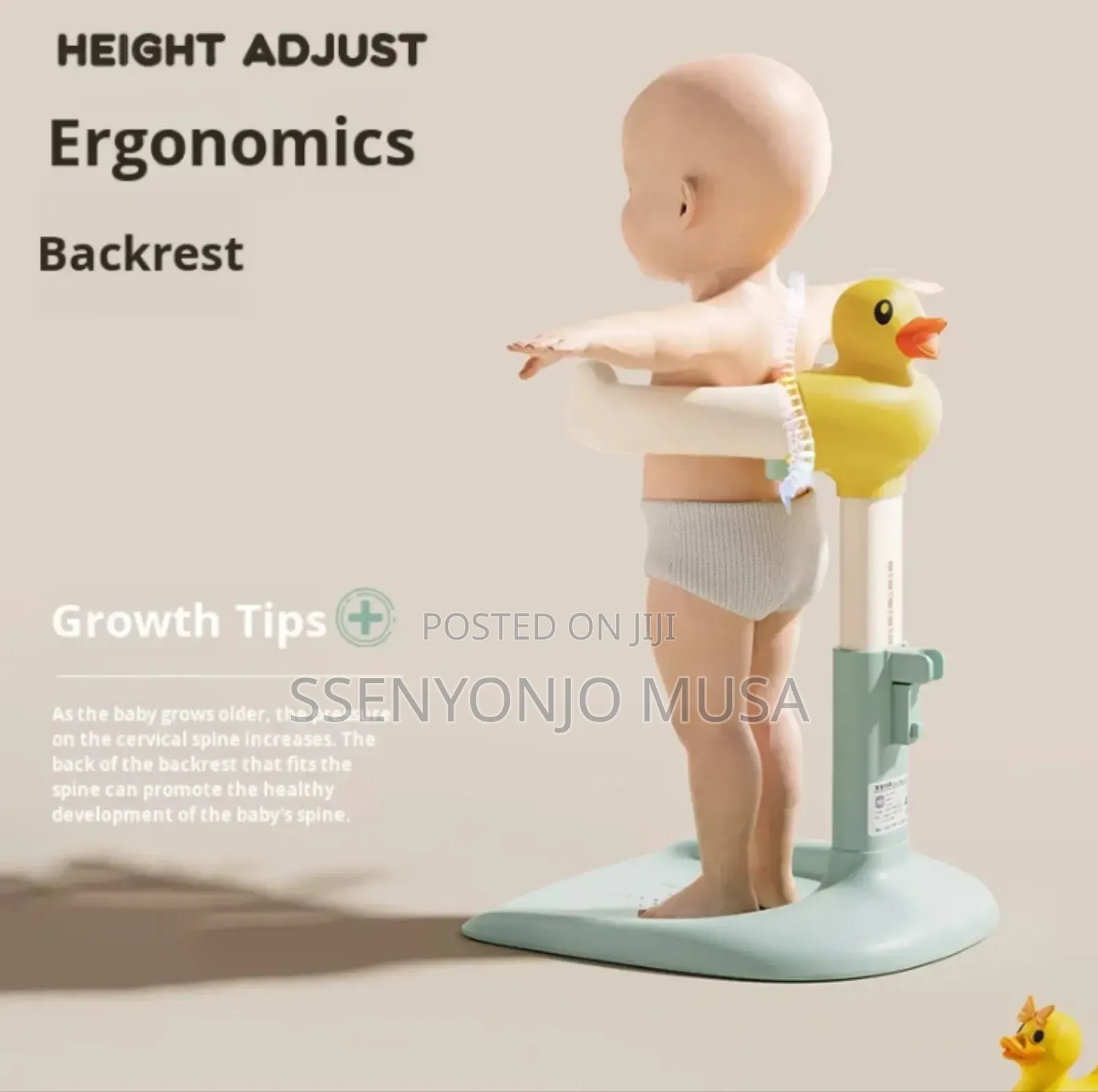 Baby Shower Standing Support Holder With Adjust Height Anti-Slip Base