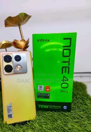 New Infinix Note 40 Pro 256 GB Gold