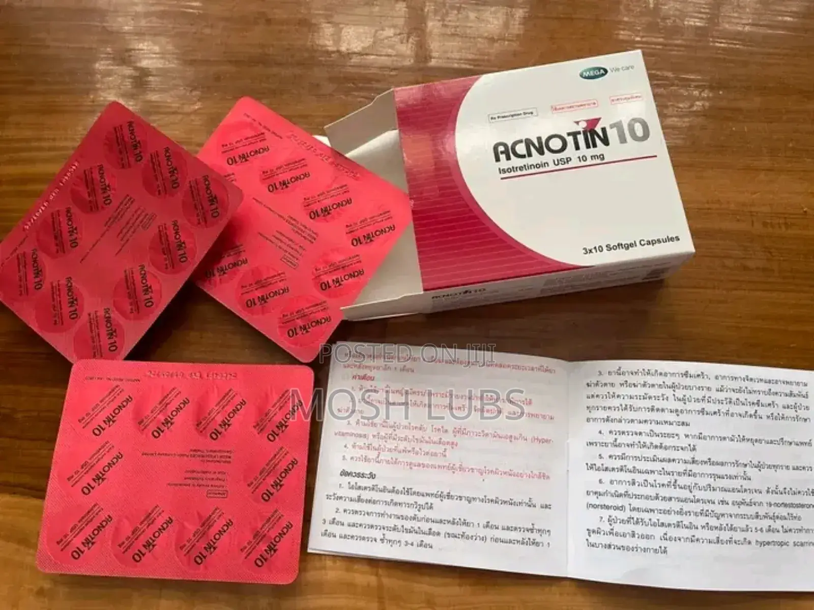 Acnotin Usp 10mg Persistent Pimple Acne Treatment