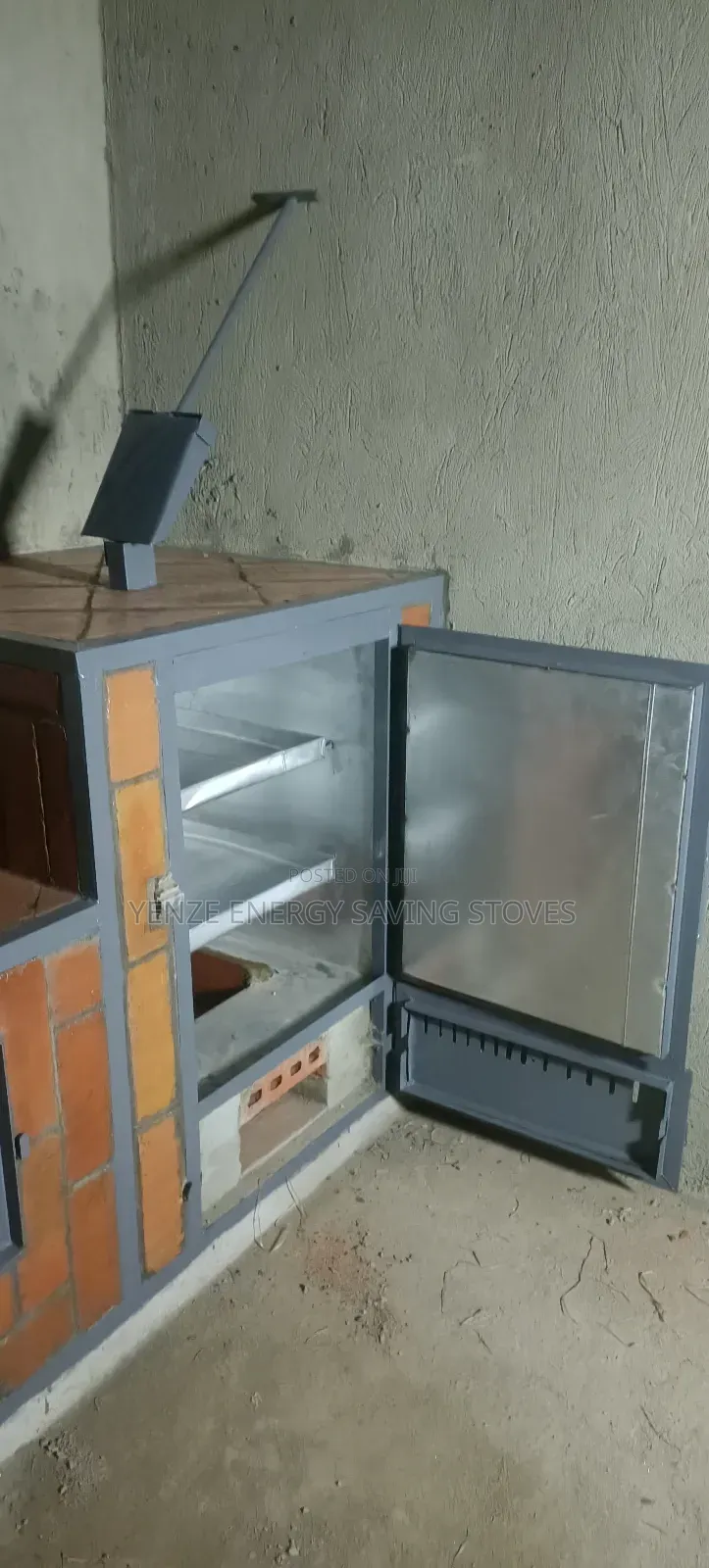 Two Slots Firewood and Oven Efficient Stove