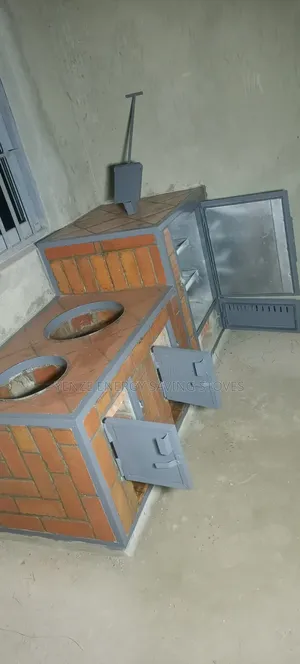 Two Slots Firewood and Oven Efficient Stove