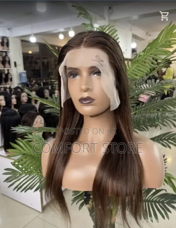 13*4 Colors 2# Straight Human Hair Wigs Inches 20