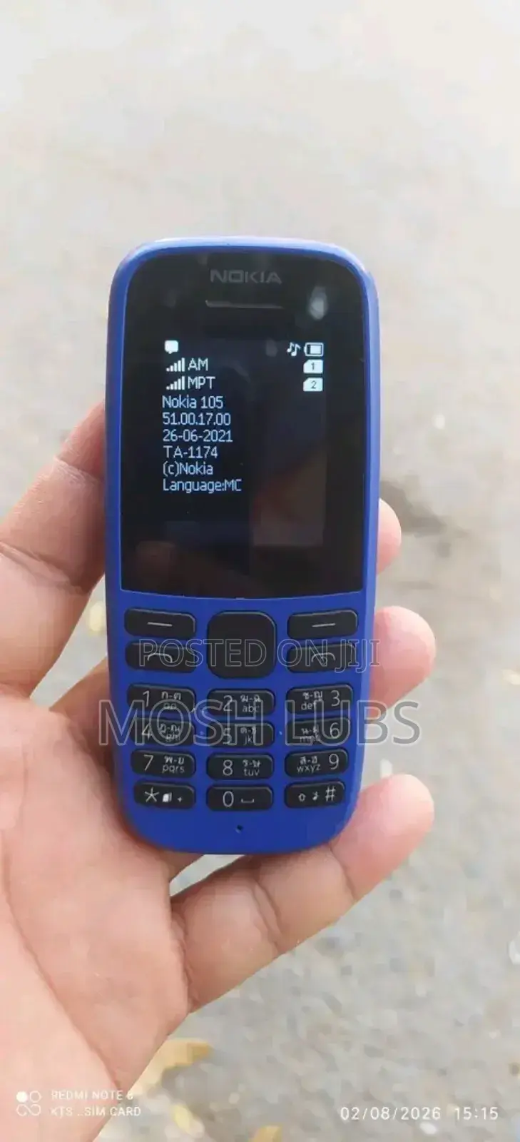New Nokia 105 Blue