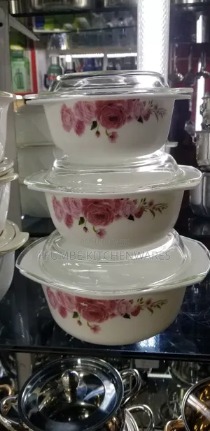Glass Dish Set 3 Pieces