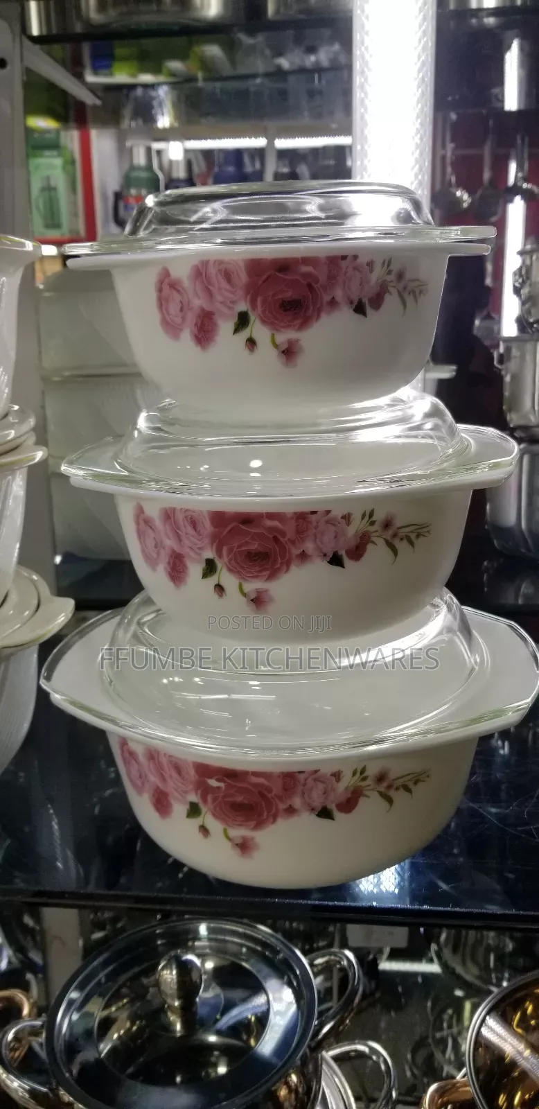Glass Dish Set 3 Pieces