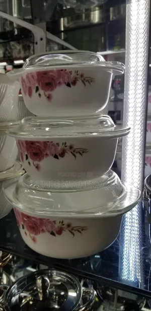 Glass Dish Set 3 Pieces