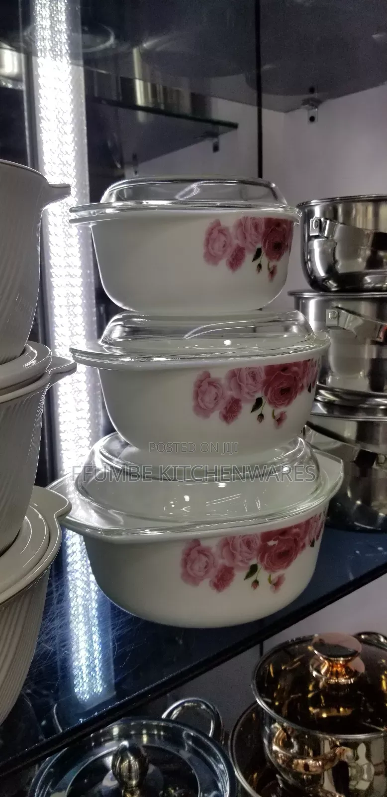 Glass Dish Set 3 Pieces