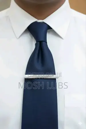 Silver Actate Tie Clips