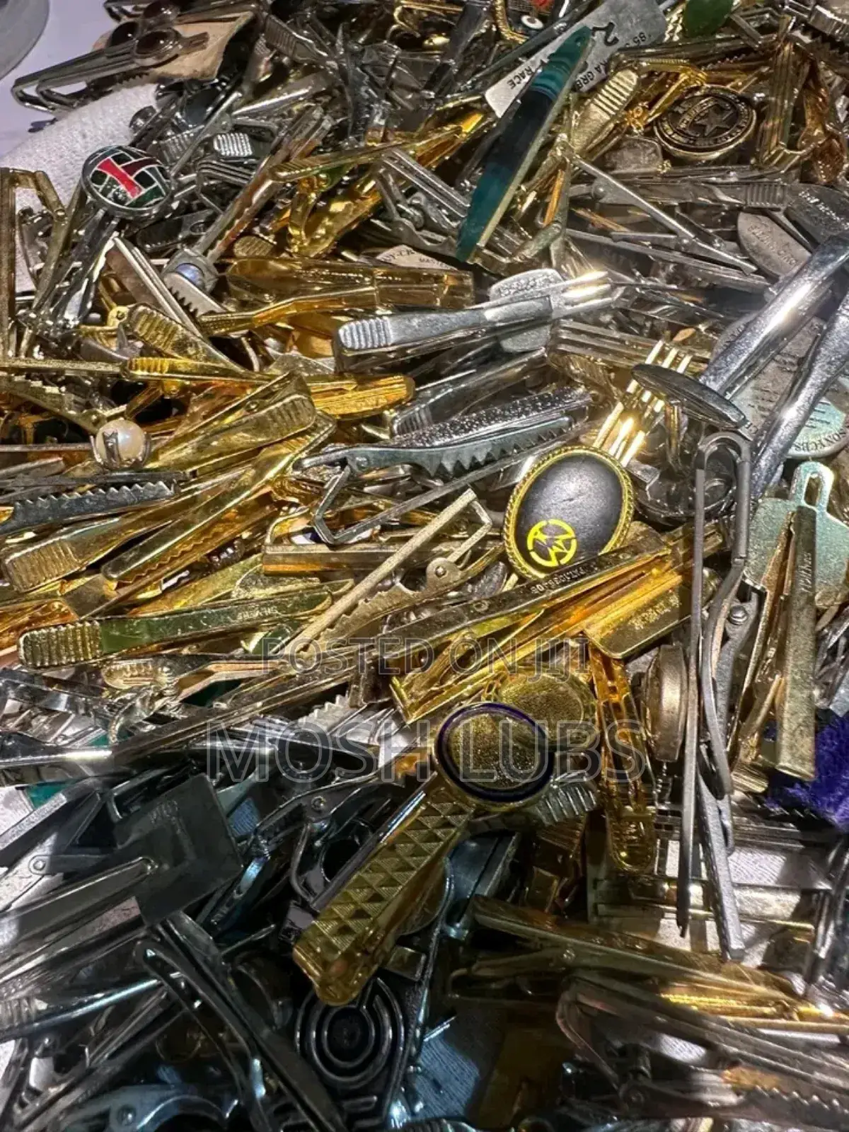 Gold Silver Tie Clips