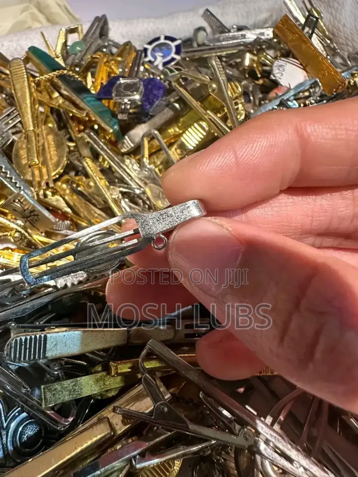 Gold Silver Tie Clips