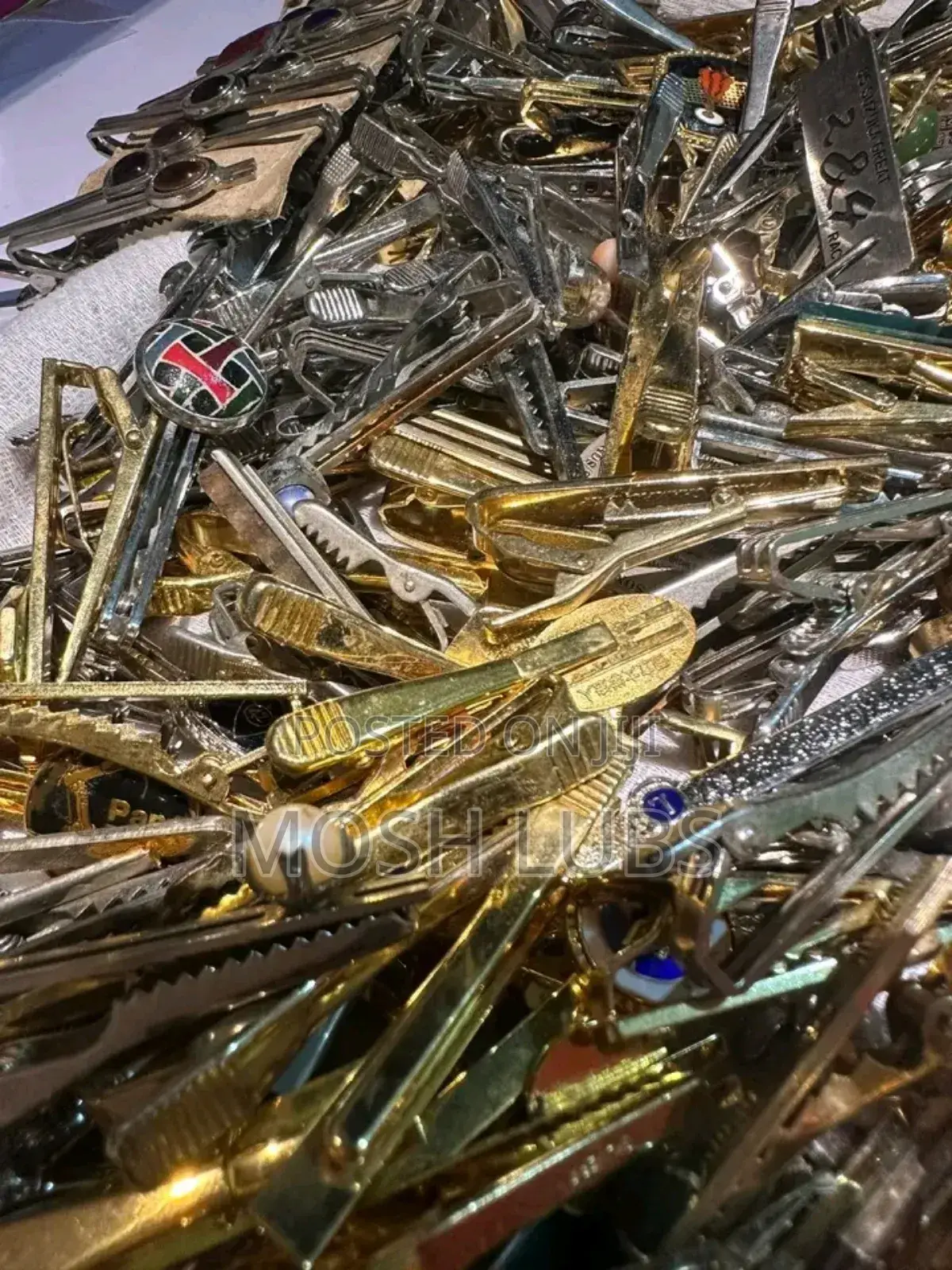 Gold Silver Tie Clips