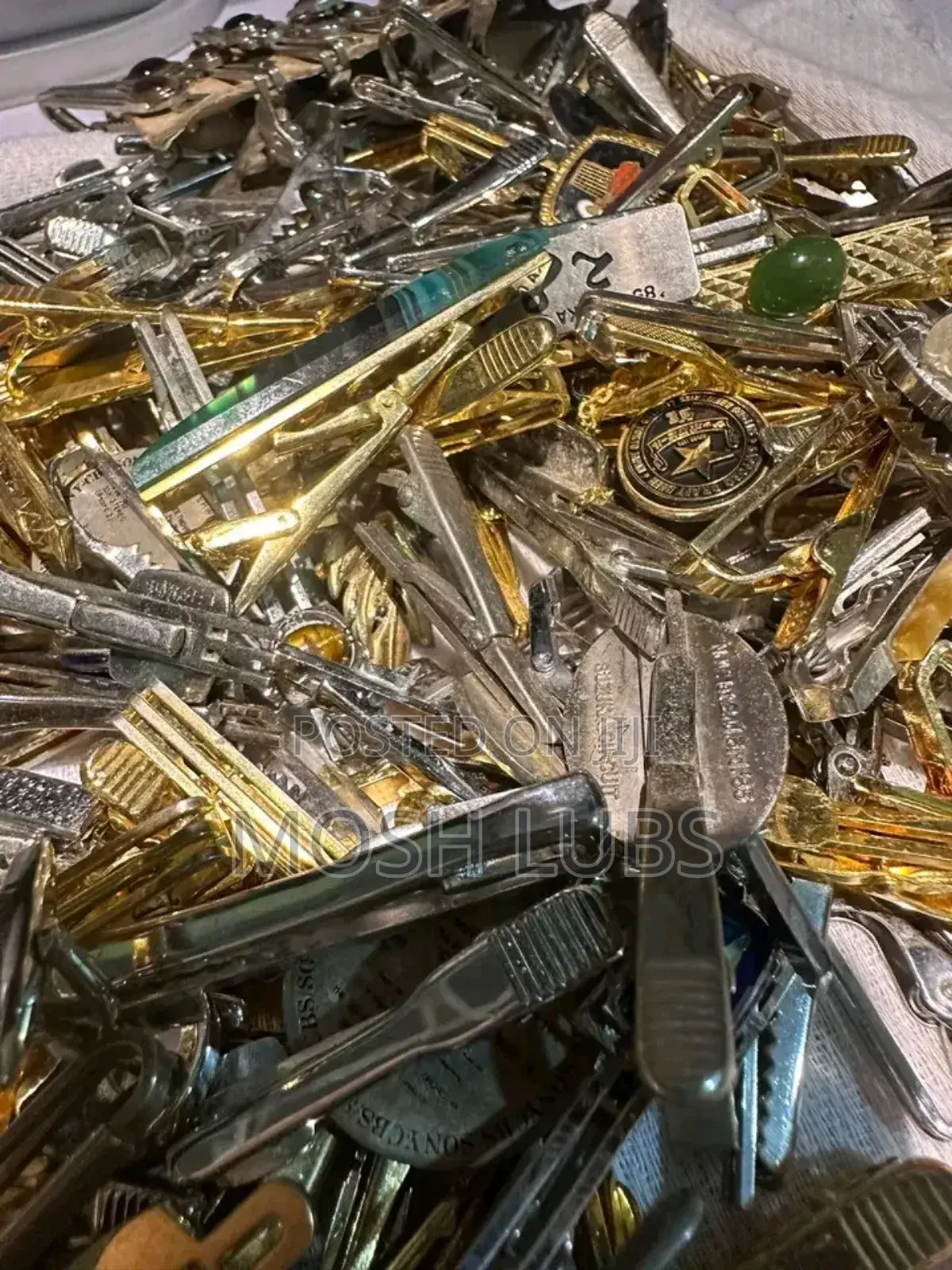 Gold Silver Tie Clips