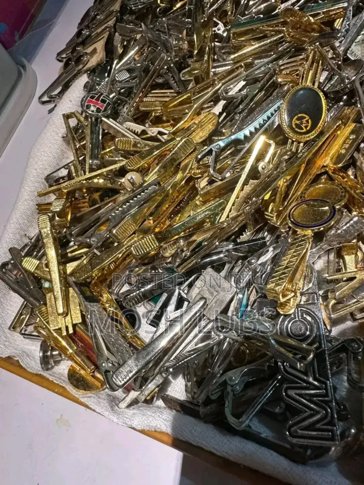 Gold Silver Tie Clips