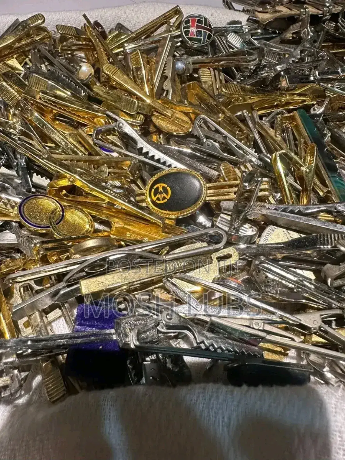 Gold Silver Tie Clips