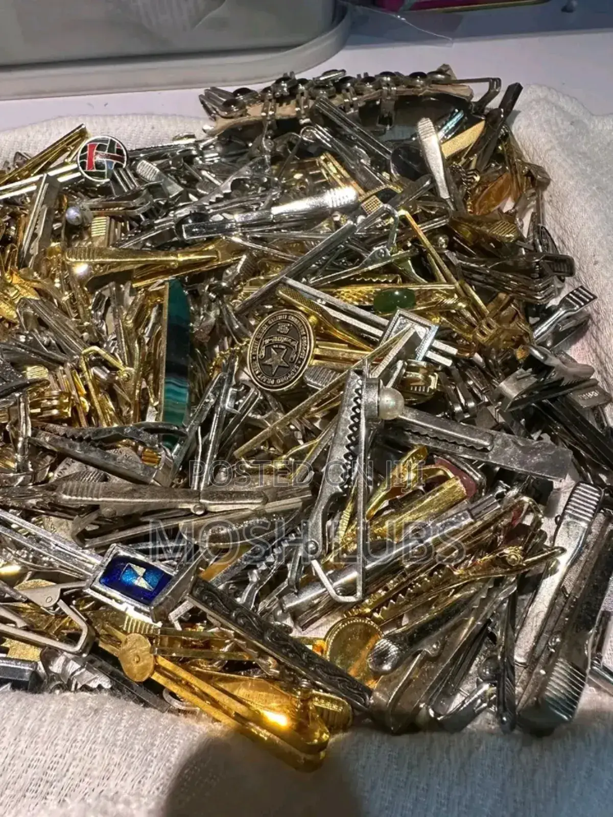 Gold Silver Tie Clips