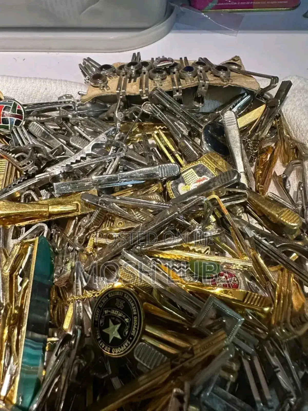 Gold Silver Tie Clips