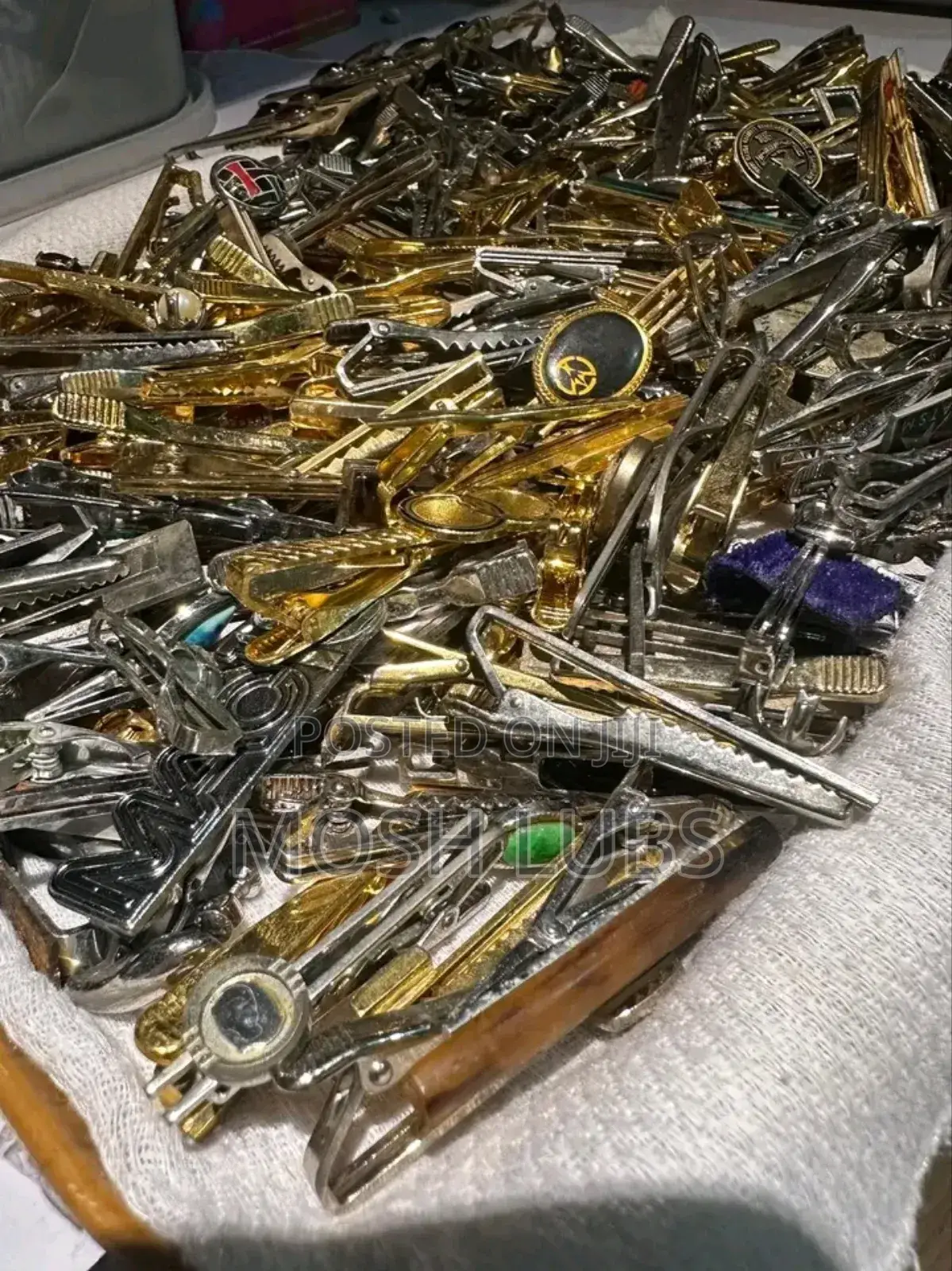 Gold Silver Tie Clips