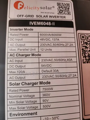 6kva Hybrid Inverter