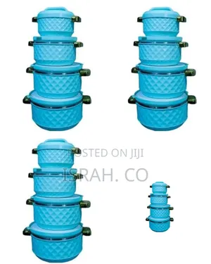 Insulated Hot Pot Casserole Set With Diamond Texture