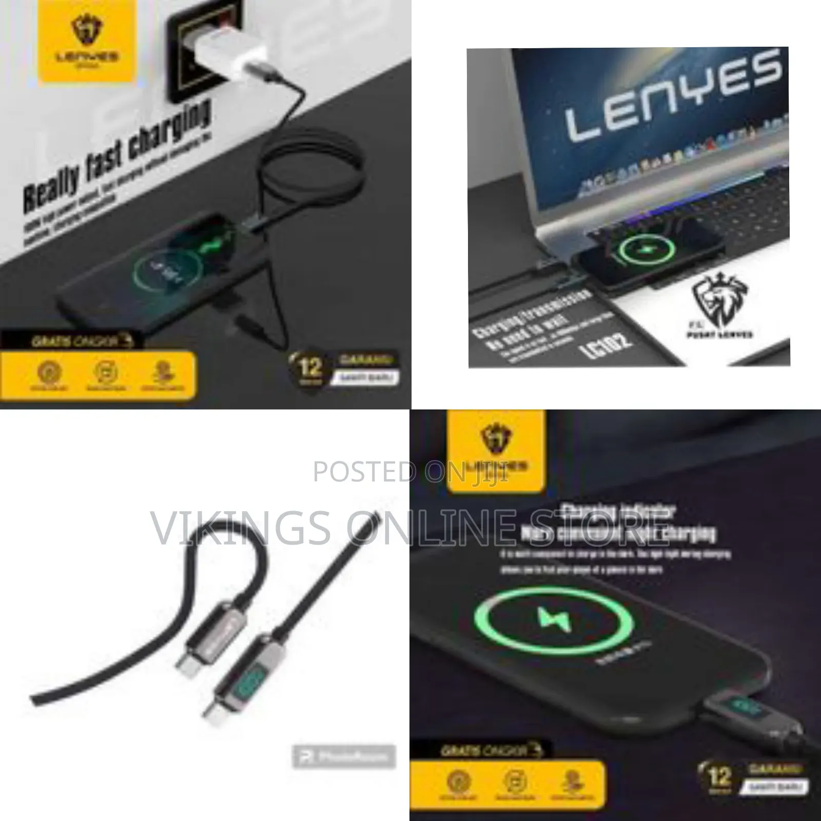 Lenyes Lc102 Usb C to Usb C Cable 5a Pd 100w Led Display Cable 4ft