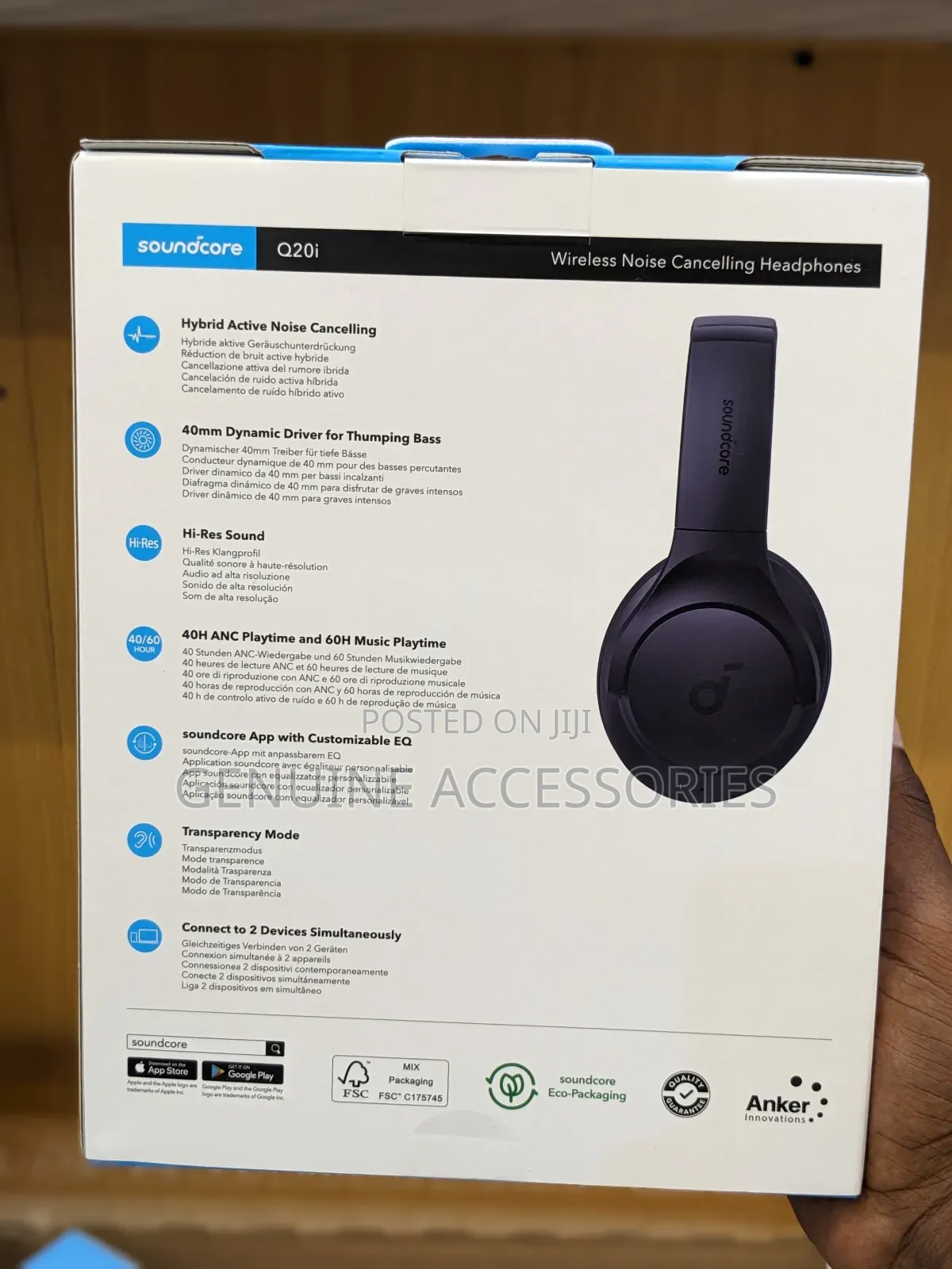 Soundcore Q20i Hybrid Active Noise Cancelling Headphones