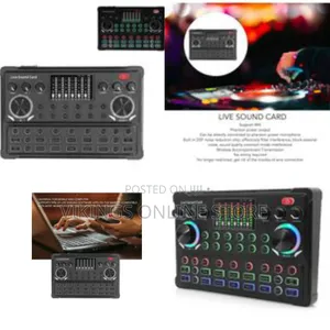 Live Sound Card Dual Channel Audio Mixer Live Streaming Voice Changer