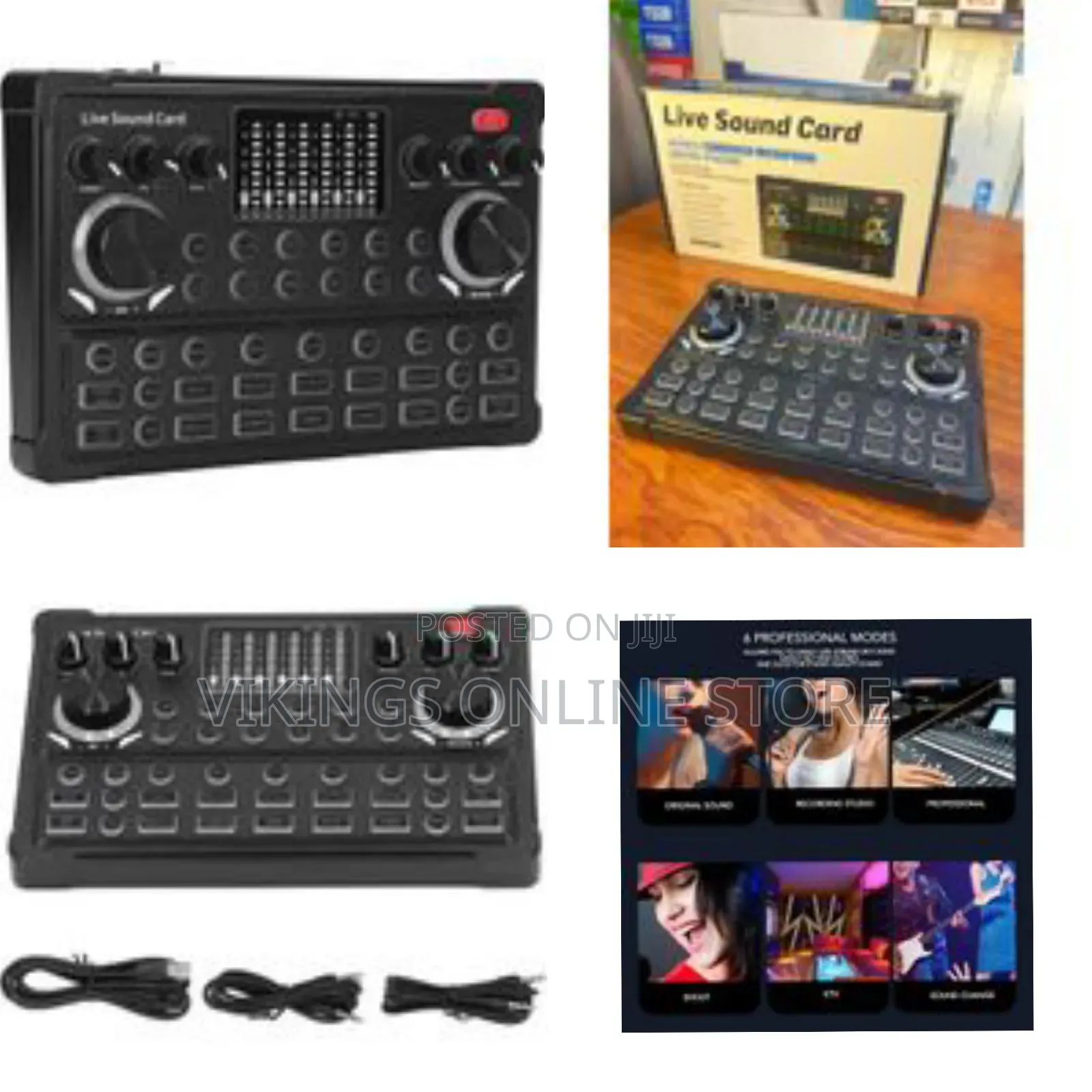 Live Sound Card Dual Channel Audio Mixer Live Streaming Voice Changer