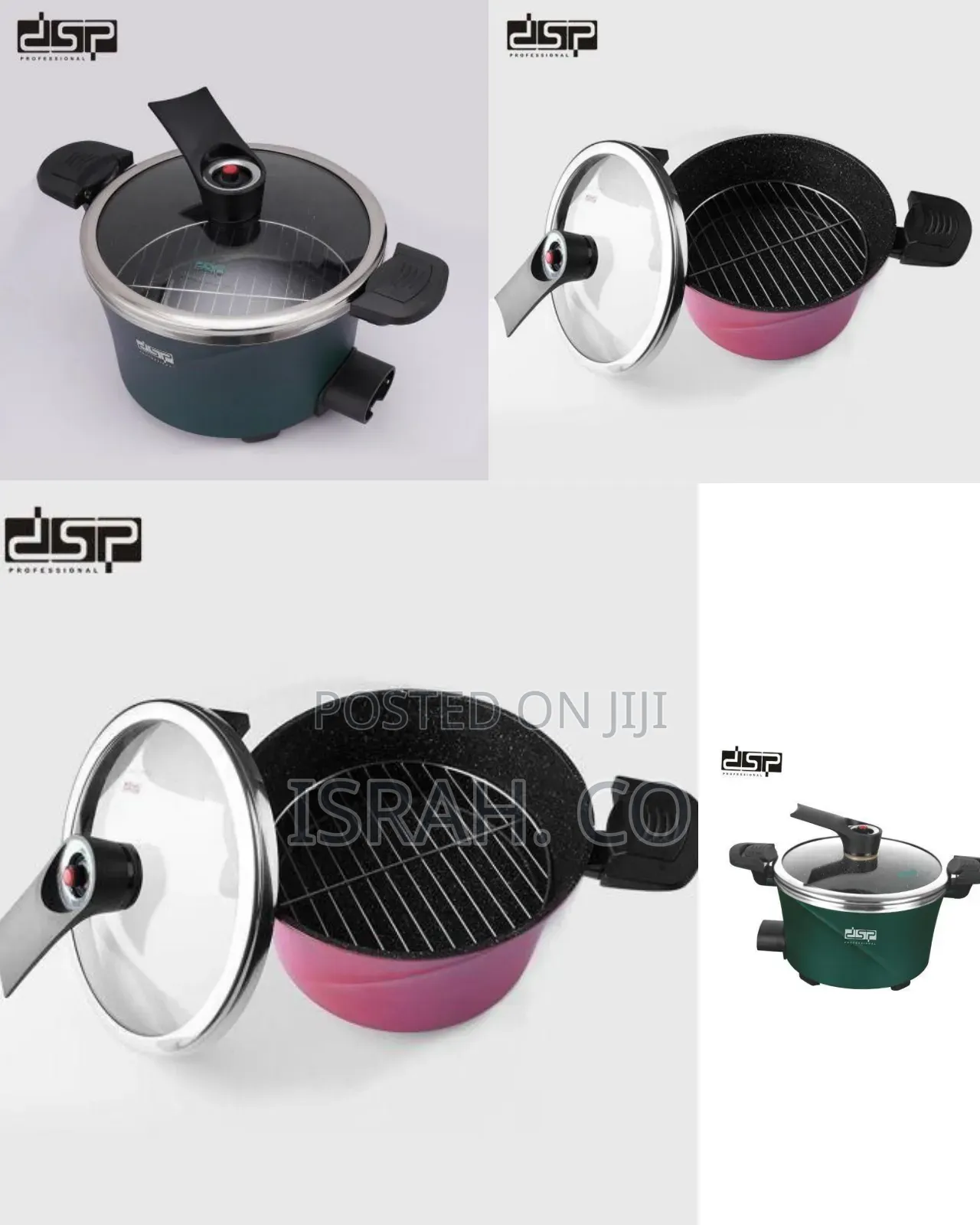 Multi-Function Electric Cooking Pot With Glass
