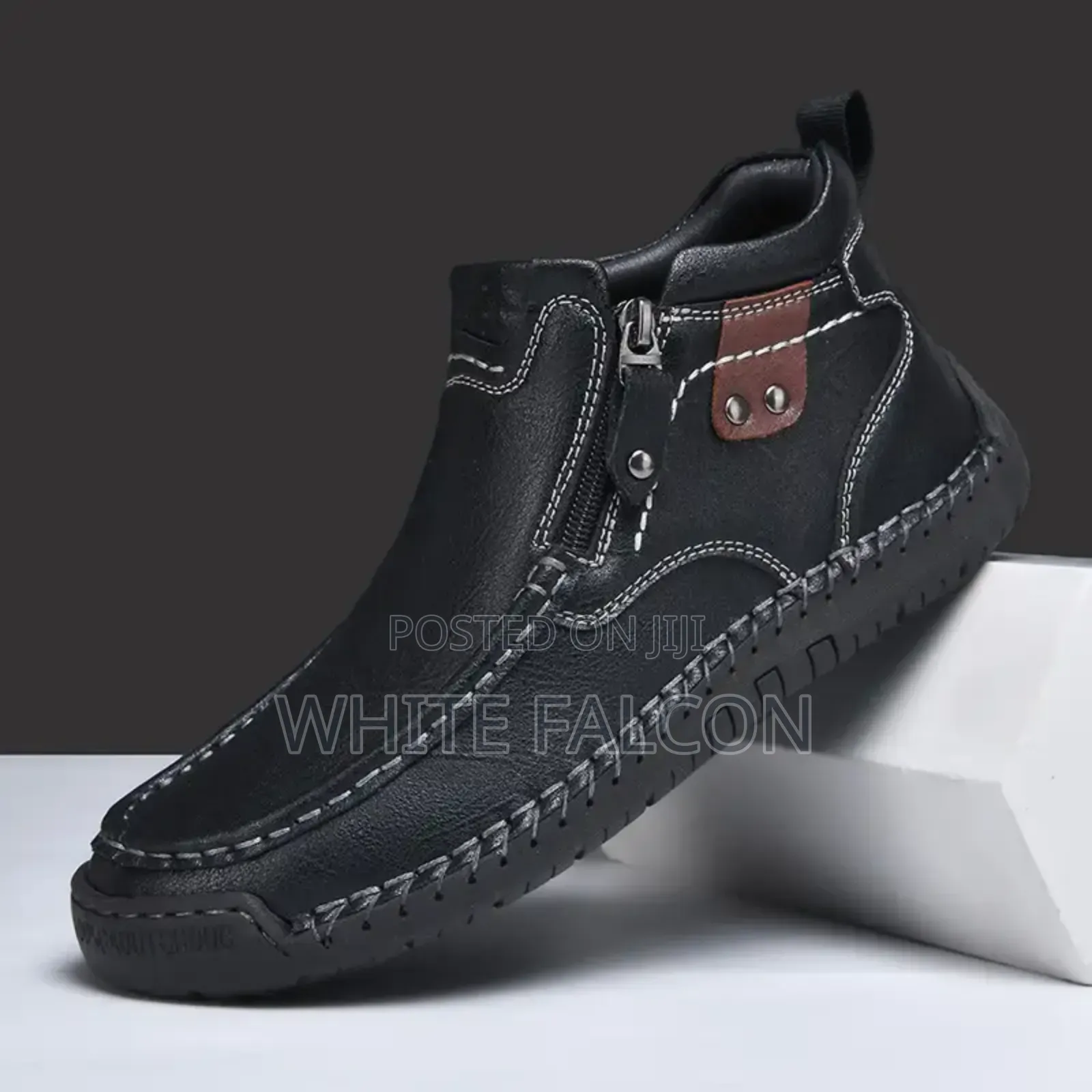 Trail Zip Boot-Black and Brown