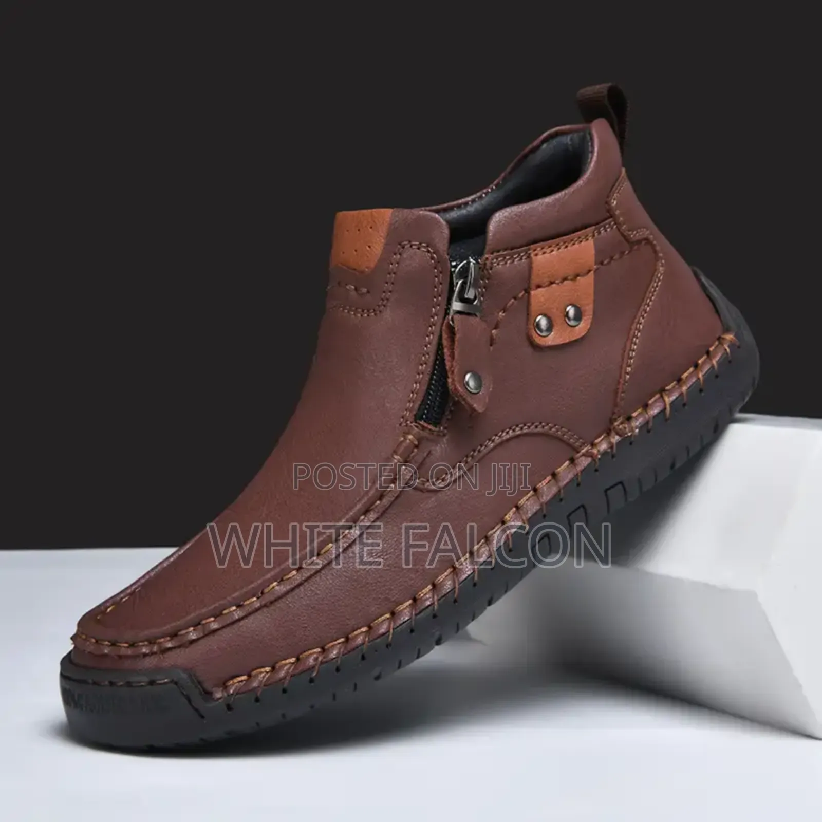 Trail Zip Boot-Black and Brown