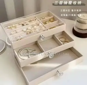 3 Tray Jewelry  Organizer Box
