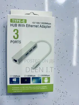 Usbc/ Type-C Hub With Ethernet Adapter