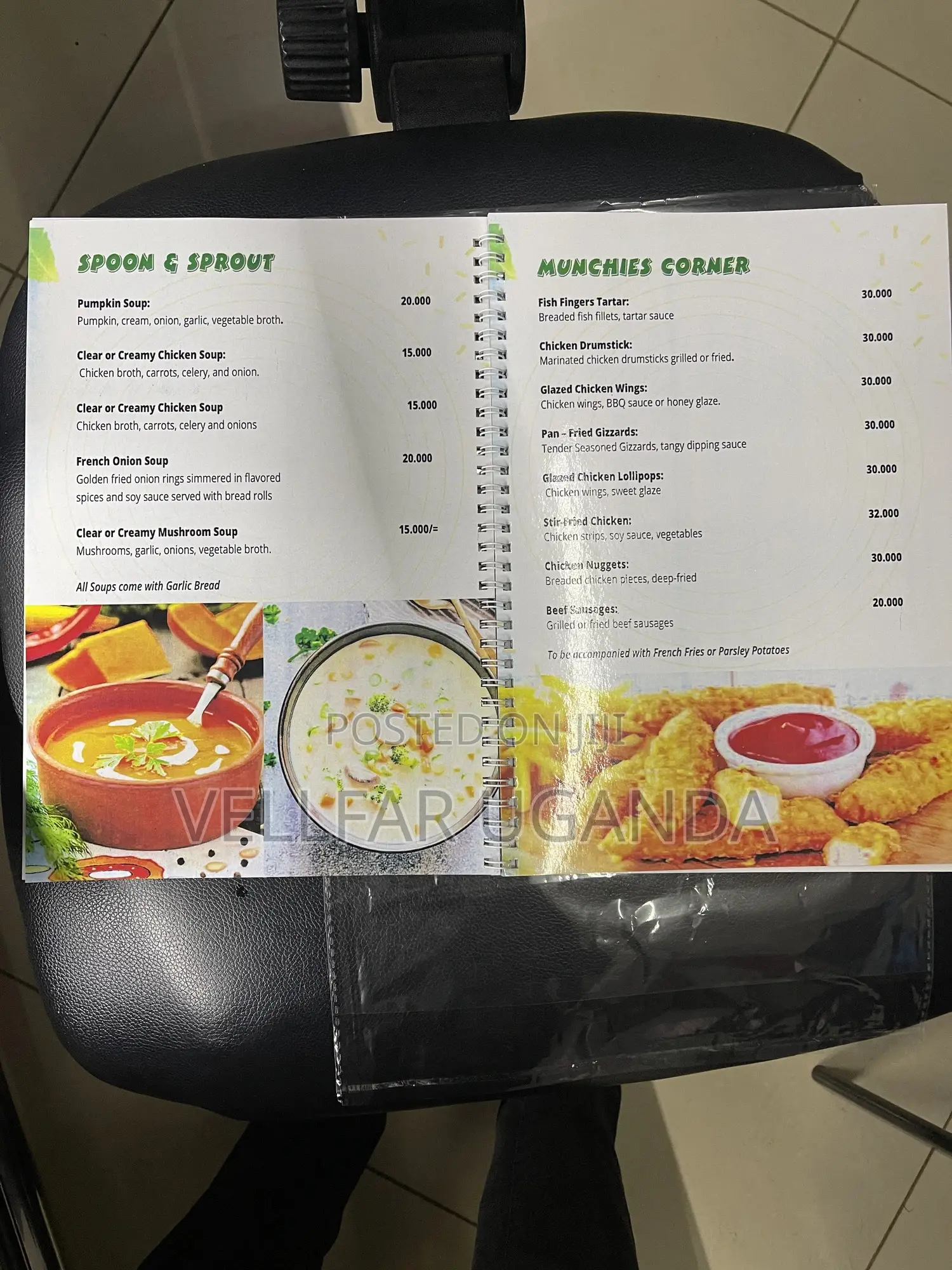 Restaurant Booklet Menus