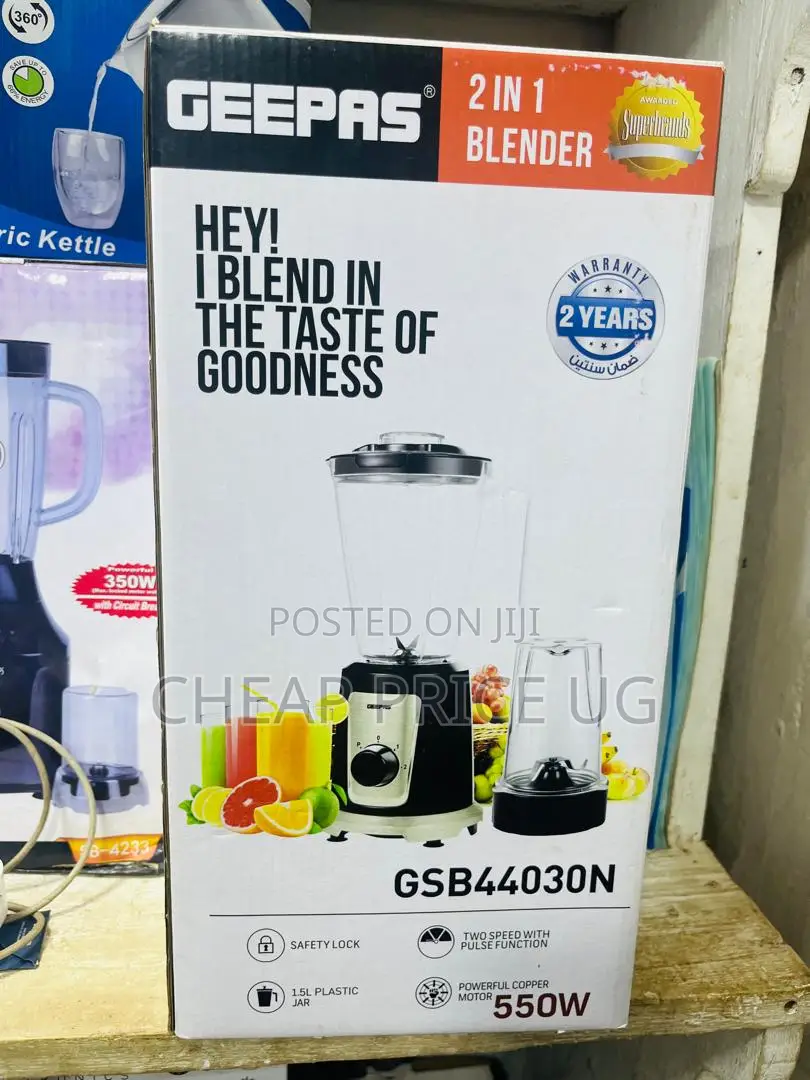Geepas Blender Gsb44030n Is a 2-in-1 Kitchen Appliance