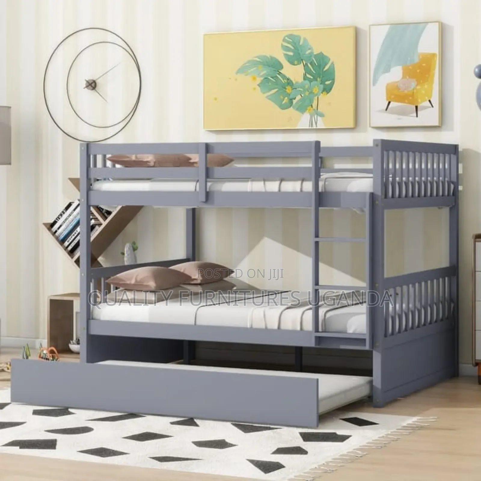 4 by 6 Simple Gray Decker Bed