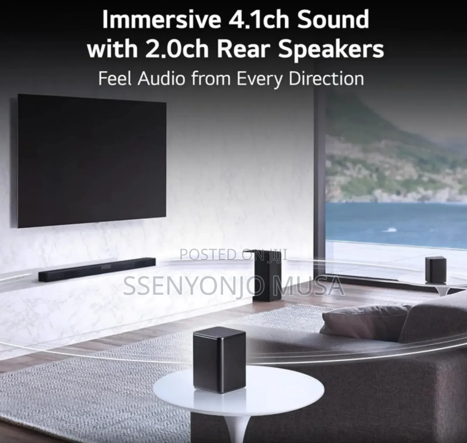 Lg Soundbar 4.1 Channel 420w With Wireless Subwoofer Rear Speakers
