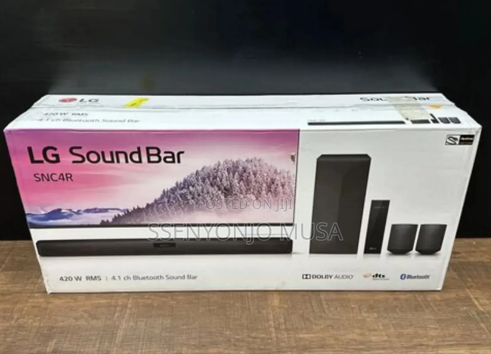 Lg Soundbar 4.1 Channel 420w With Wireless Subwoofer Rear Speakers