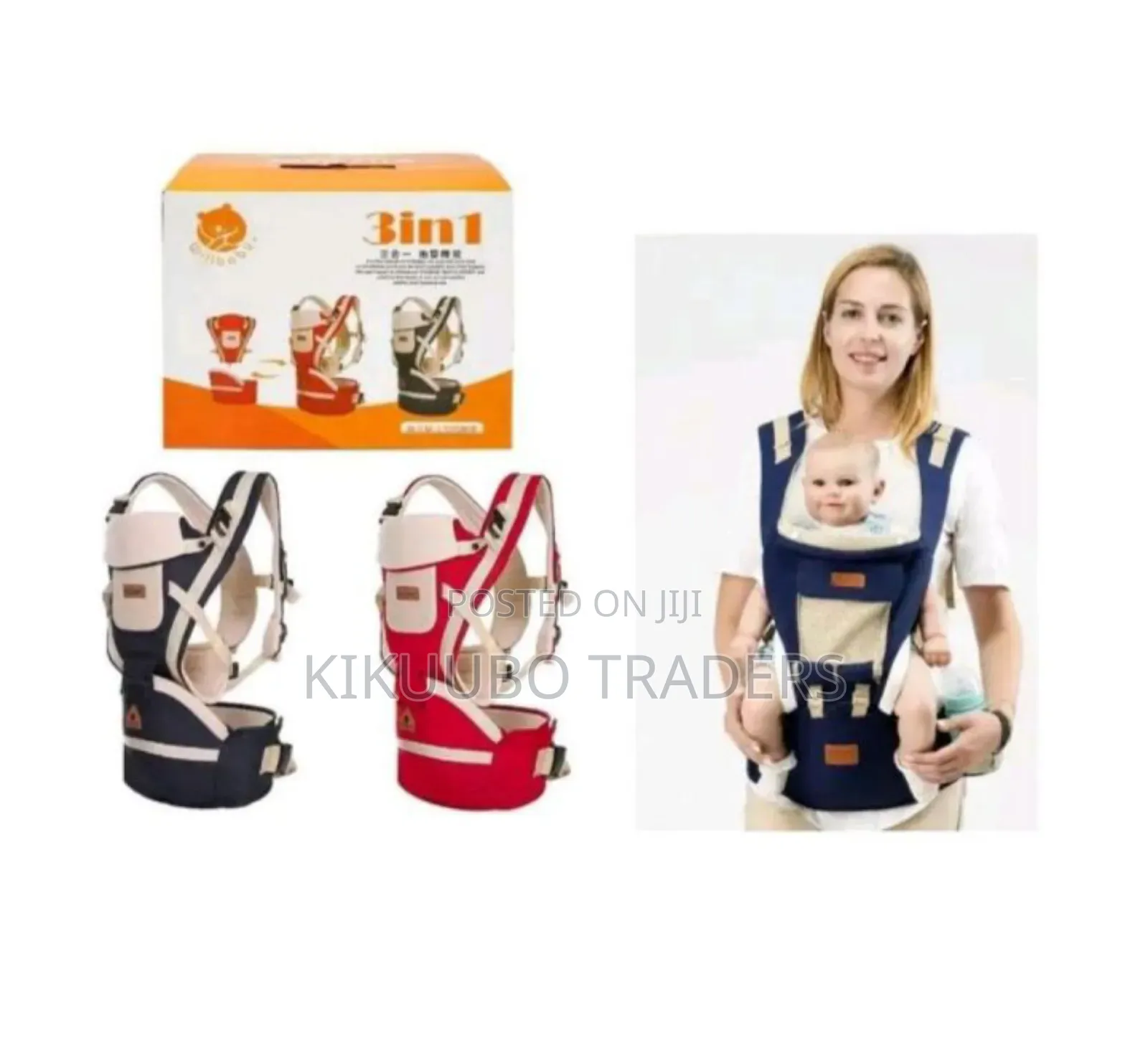 Willbaby Premium 3 in 1 Baby Hip Seat Carrier (Dark Blue)