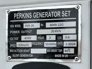 Generator Perkins 20 Kva With Ats