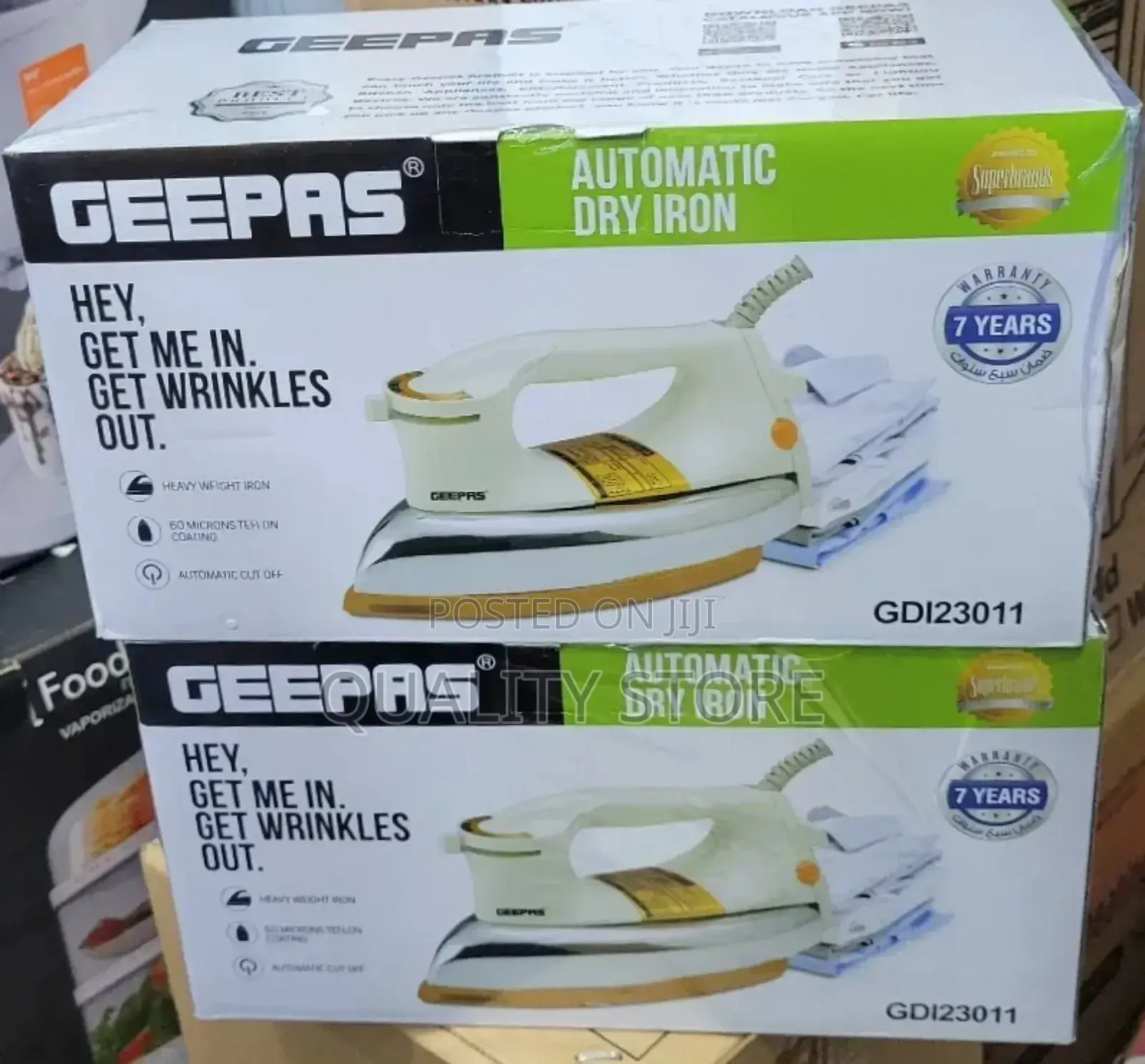Geepas Heavy-Duty Dry Iron Gd123011