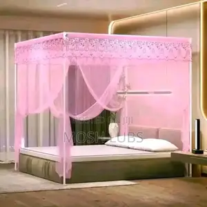 Pink Flat Topped Mosquito Nets ~5by6