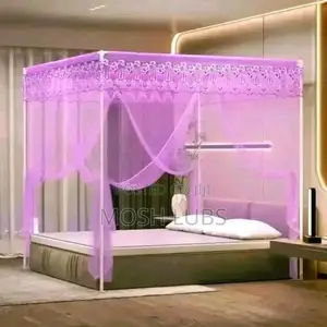 Pink Flat Topped Mosquito Nets ~5by6